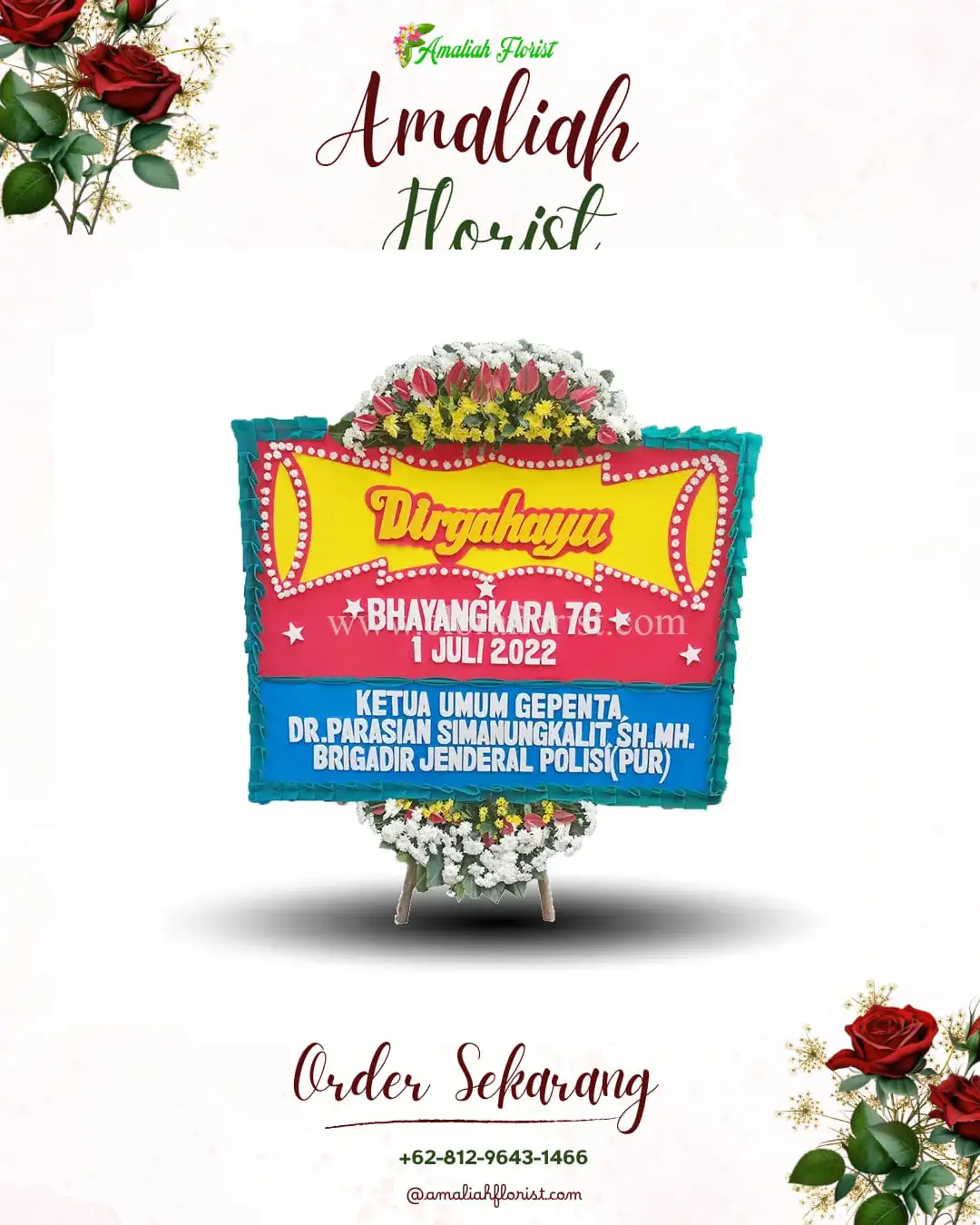 Papan Bunga HUT Ulang Tahun Soropaten